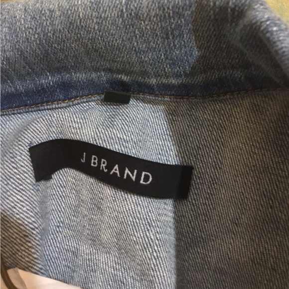 J Brand Harlow Surface Shrunken Cropped Blue Denim Jean Jacket Women XSmall $238 - Picture 7 of 7